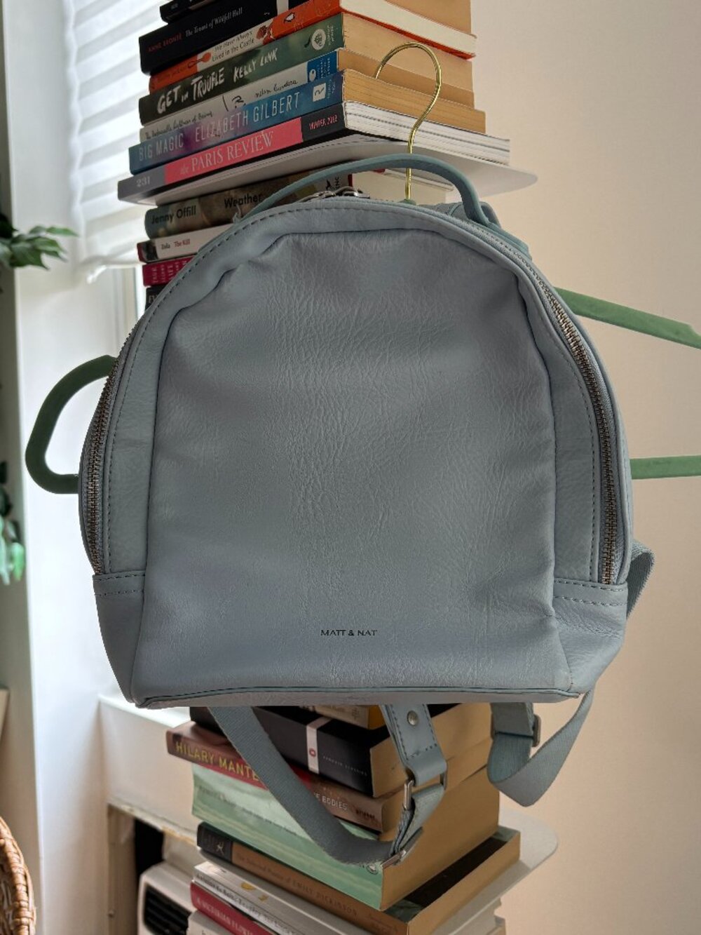 Matt & Nat vegan leather like new mini backpack